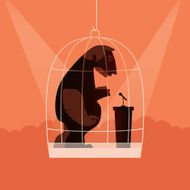 caged speaker