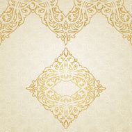 Vector ornate border in Victorian style N9