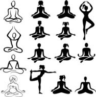 Yoga silhouettes N8