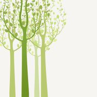 Decorative trees background N10