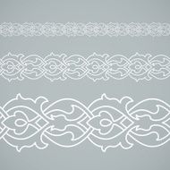 Seamless floral tiling border N8