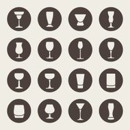 Drink glass icons N2