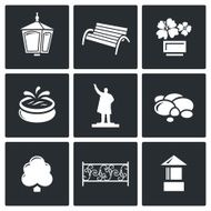 Landscaping icons Vector Illustration N2