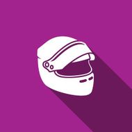 Racing helmet icon Vector Illustration