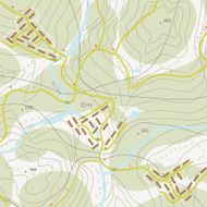 Topographic map