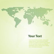 Abstract World Map Background Template N3