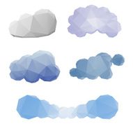 Clouds abstract set