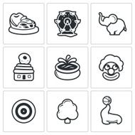 Amusement icons Vector Illustration N2