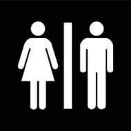 Man and lady toilet sign Vector illustration N2