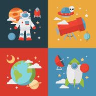 Space theme banners and cards N8