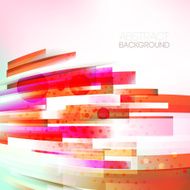 Abstract bottom oriented red colors wave living lines illustration