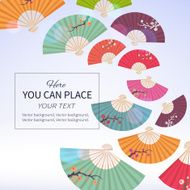 Abstract background with fans