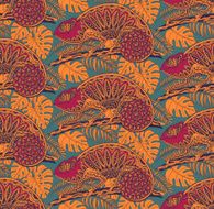 Seamless pattern with ornamental chameleons N3