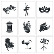 Ballet Vector Icons Set N2