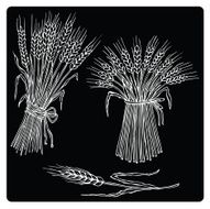 Vector Illustration Silhouette of the bales hay