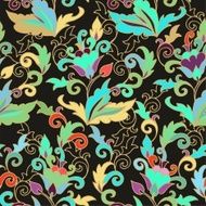 Seamless floral vector pattern N51