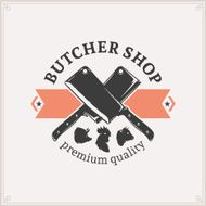 Butcher Shop Label Template N4