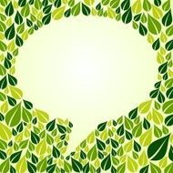 Go green social media bubble