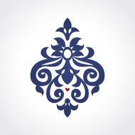 Vector baroque ornament in Victorian style N87