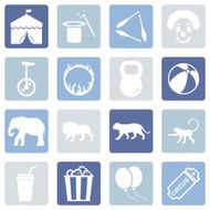 Vector Set of Circus Icons N23