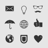Set of flat icons N11