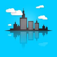 Abstract City Scape Vector Illustration