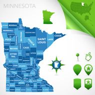 Minnesota County Map