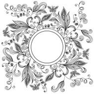 Abstract floral lacy background N3
