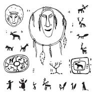 Siberia Primitive painting set N2