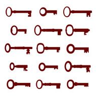 Set of vintage keys N3