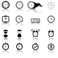 Collection of clock icons