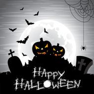 Vector illustration on a Halloween theme N2
