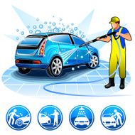 Guy washing car Brands battle