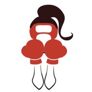 Icon with boxing female N2