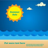 Summer sale background and poster
