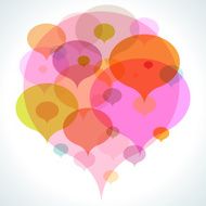 Colorful bubble background N2