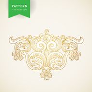 Vector baroque ornament in Victorian style N88
