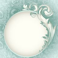 Wedding circle background card design
