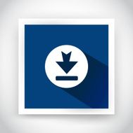 Icon of download for web and mobile applications
