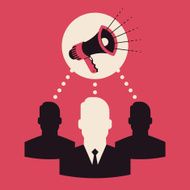 Vector modern flat abstract design on team work