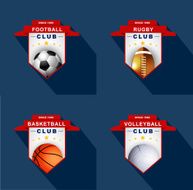 Sports labels badge emblem