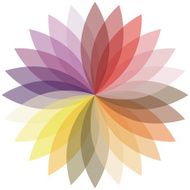 Flower color lotus silhouette for design N3