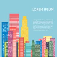 Abstract Skyline City Vector N10