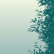 Tree leaves silhouette