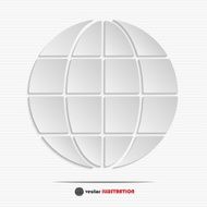 Abstract globe web icon