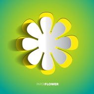 Color paper flower cutout background eps10 - Vector illustration N2