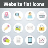 Flat icons for web and mobile applications N9