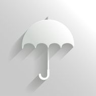 Abstract Umbrella on White Background N3