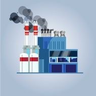 industry factory - vector illustration N2