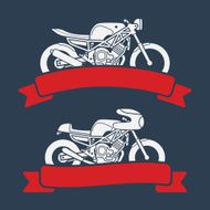 Motorcycle logo set